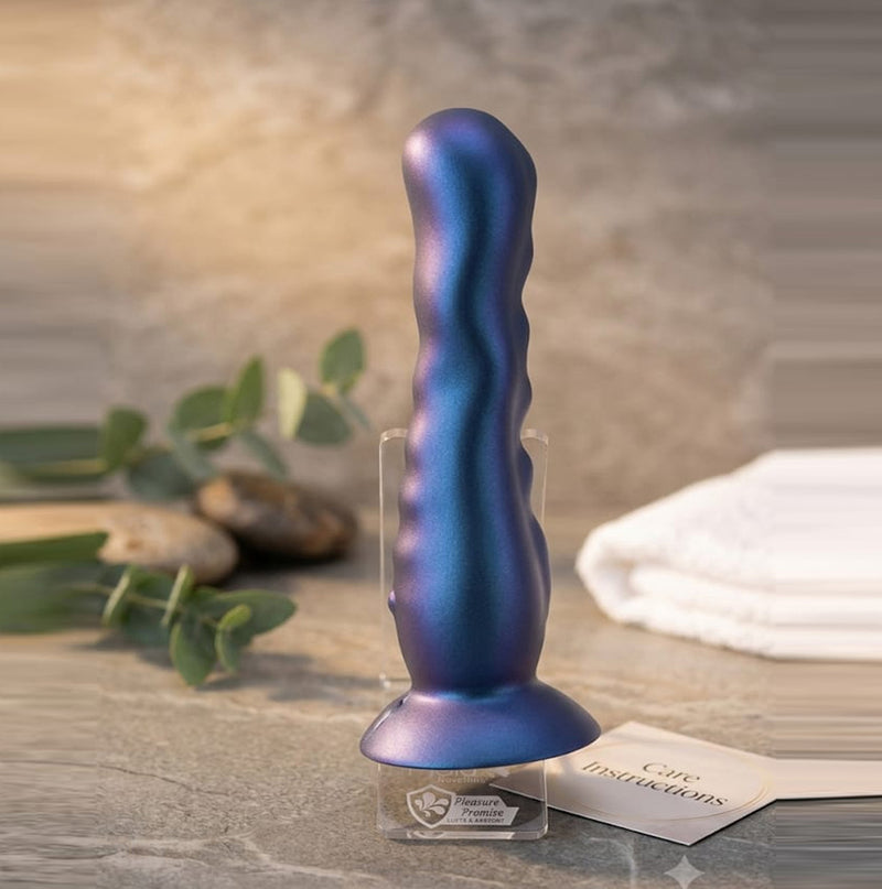 AURORA 9-Function Vibrating Liquid Silicone Suction Cup Dong