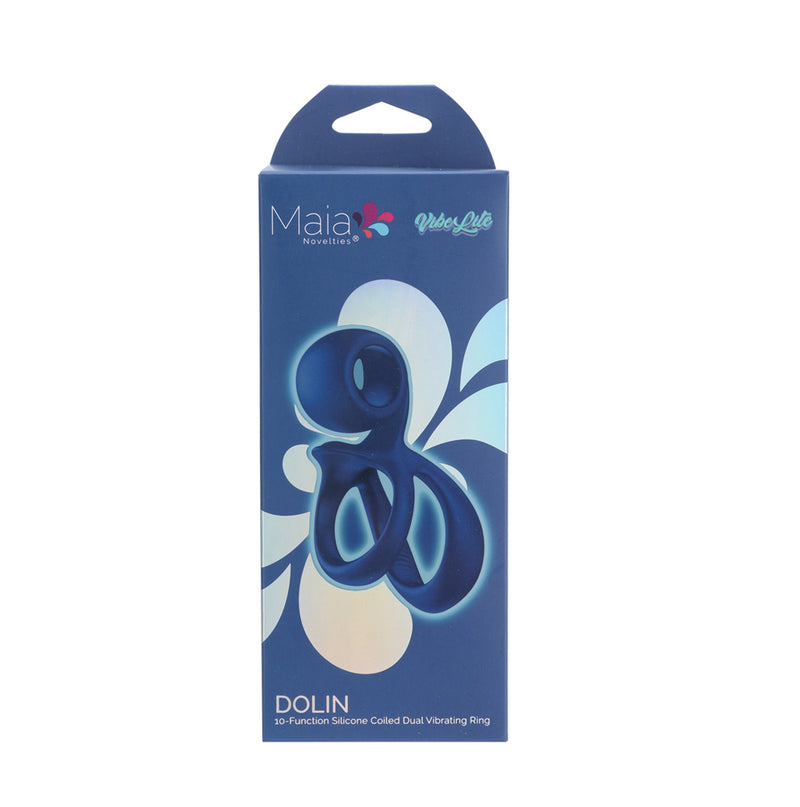 VIBELITE DOLIN 10-Function Silicone Coiled Dual Vibrating Ring