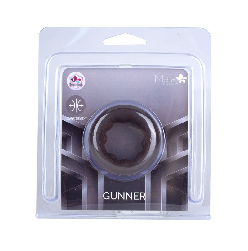 GUNNER Liquid Silicone Super Stretch C-Ring - CHOCOLATE