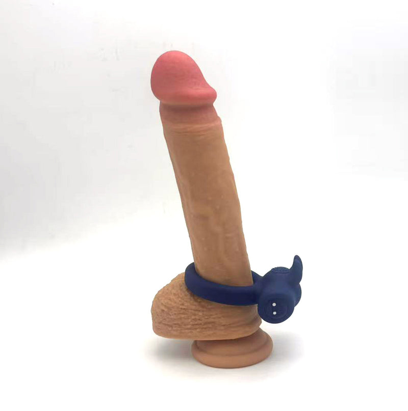 HUXLEY BLUE 10-Function Liquid Silicone Jaguar Powered C-Ring