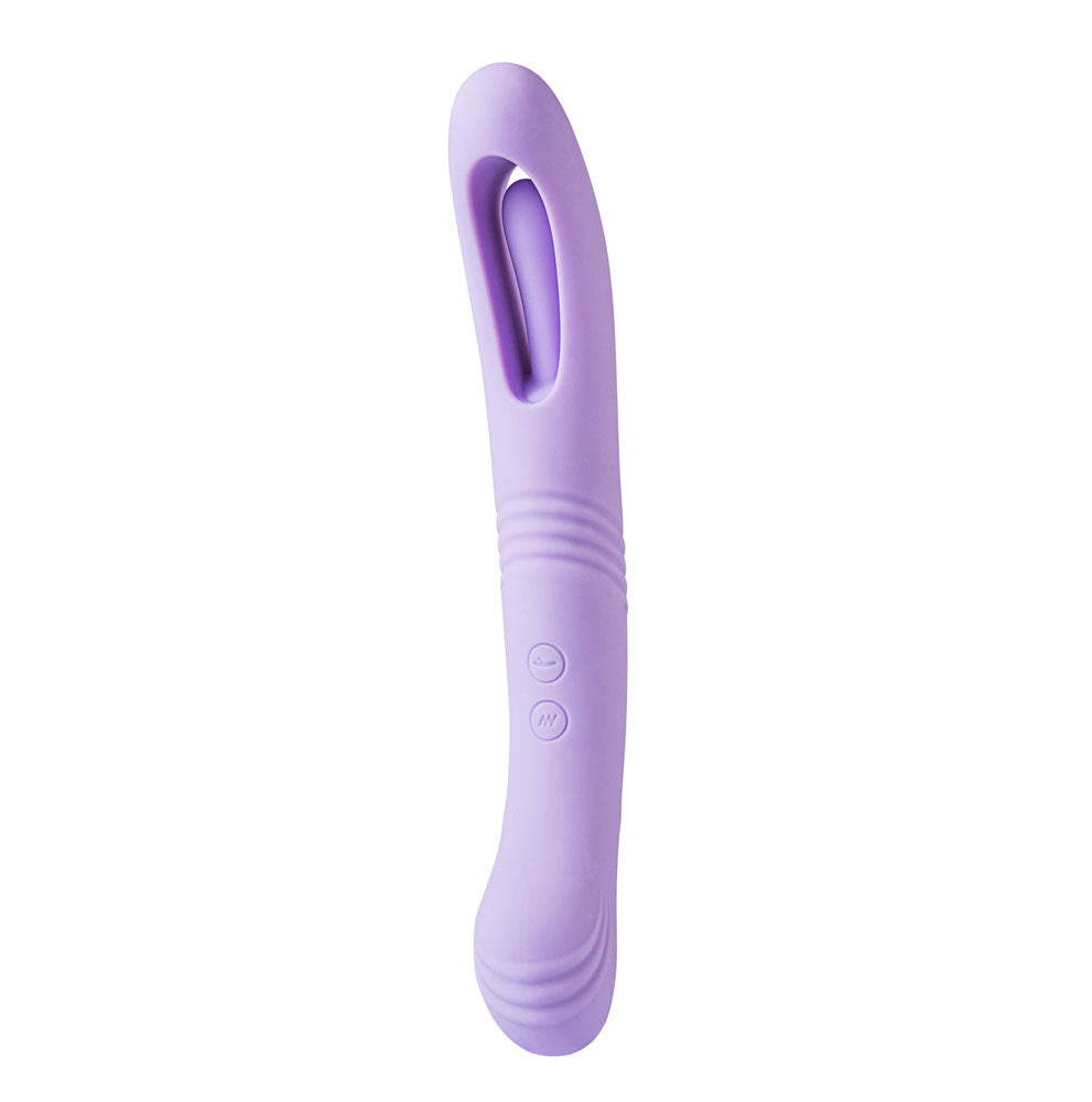 HARPER Rechargeable 10-Function Dual Motor Thumping Vibe maiatoys.com HARPER Rechargeable 10-Function Dual Motor Thumping Vibe maiatoys.com