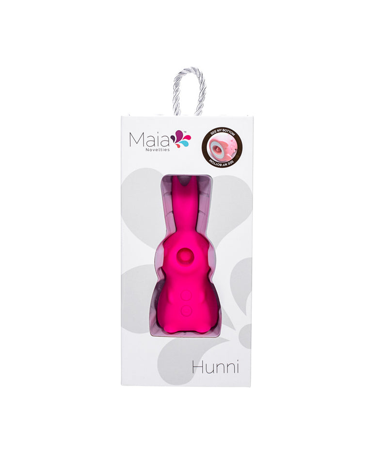 HUNNI Suction Licking Vibrating Rechargeable Bunny Vibrator