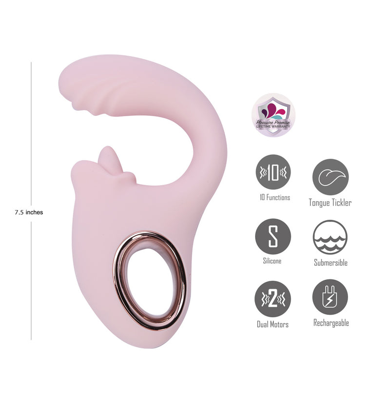 JAYLEE 10-Function Dual Motor G-Spot Tickler Vibrator