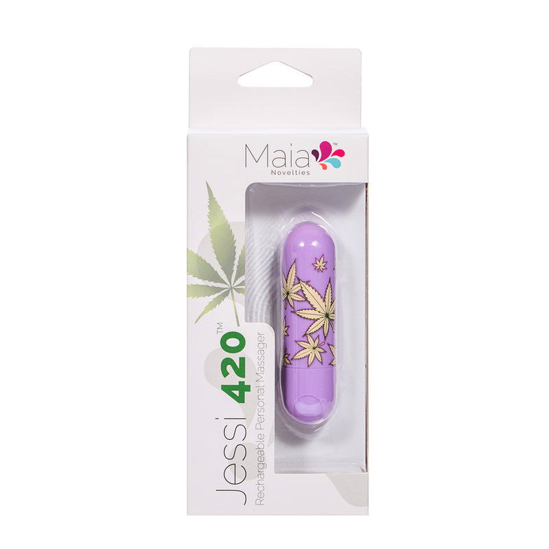 JESSI 420 VIOLET Rechargeable Super Charged Mini Bullet