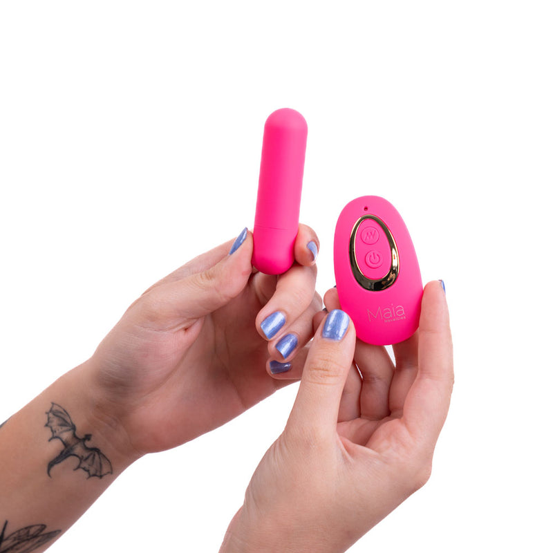 JESSI Remote Rechargeable Super Charged Mini Bullet PINK