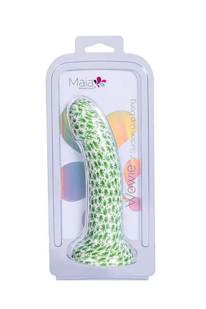 WOWIE 420 Series 7 Inch Weed Print Silicone Suction Cup Dong (PRE-ORDER ONLY)