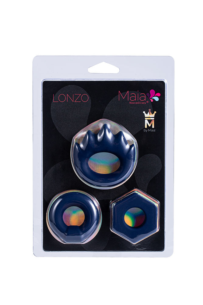 LONZO Liquid Silicone Super Stretch 3-Piece C-Ring Set (Pre-Order Only)