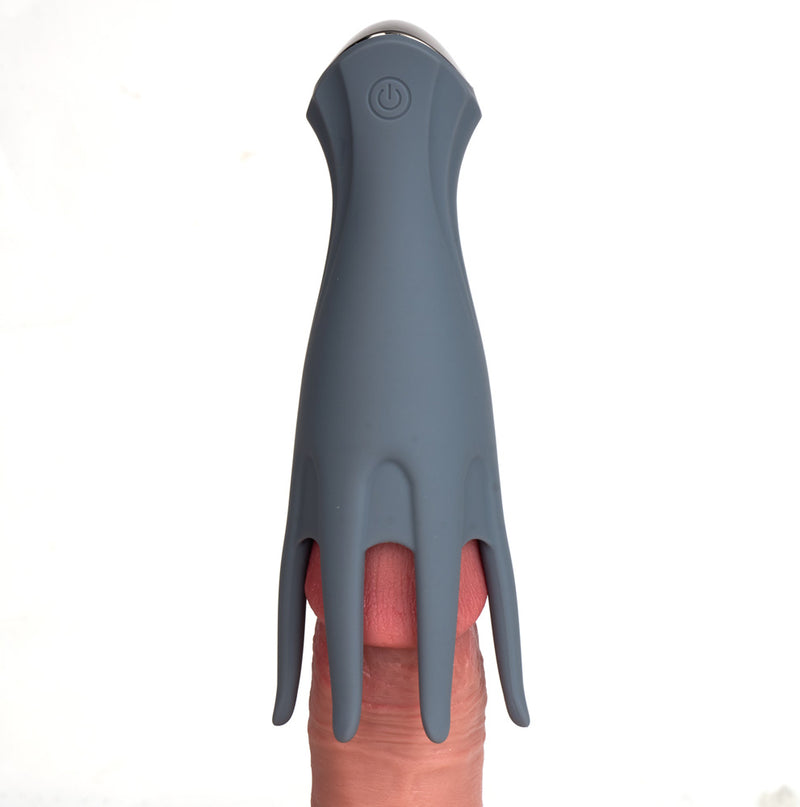 LEO GREY 10-Function Silicone Vibrating Head Tickler