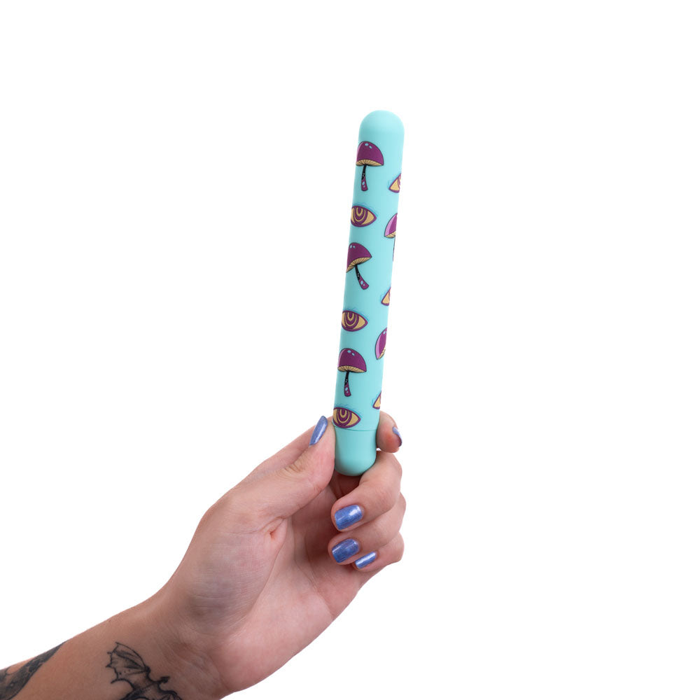 LUCY Mushroom Pattern Rechargeable X-Long Bullet maiatoys.com LUCY Mushroom Pattern Rechargeable X-Long Bullet maiatoys.com