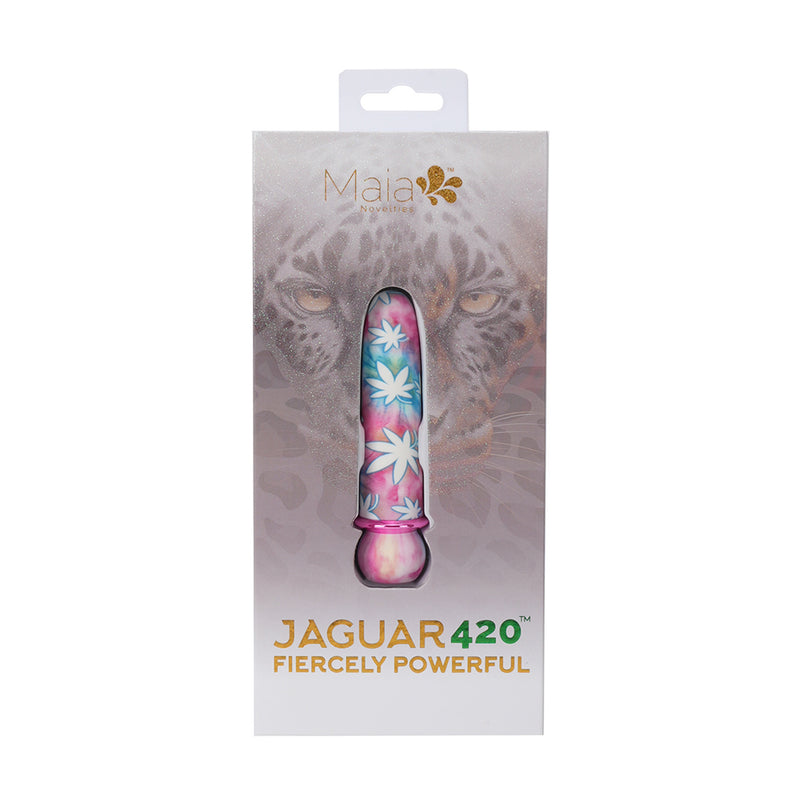 JAGUAR 420 Tie Die 10-Function Rechargeable Silicone Coated Super-Charged Bullet