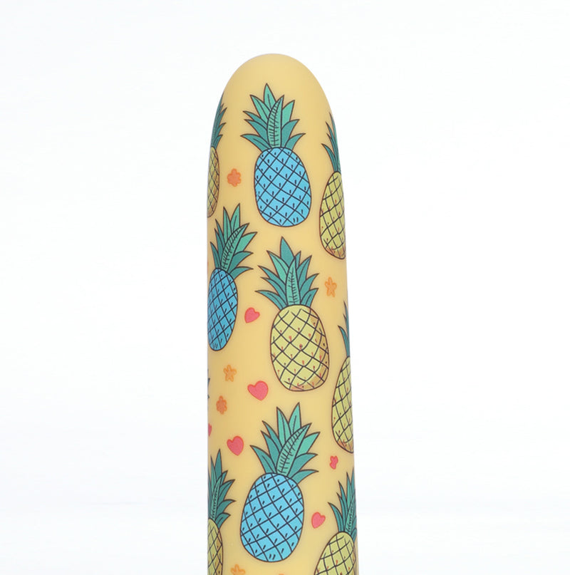 KONA 10-Function Rechargeable Silicone Pineapple Print JAGUAR POWER Bullet