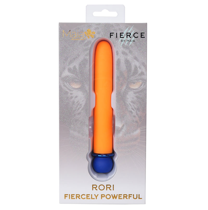 RORI ORANGE Super Charged X-Long 10-Function Rechargeable Bullet Vibrator