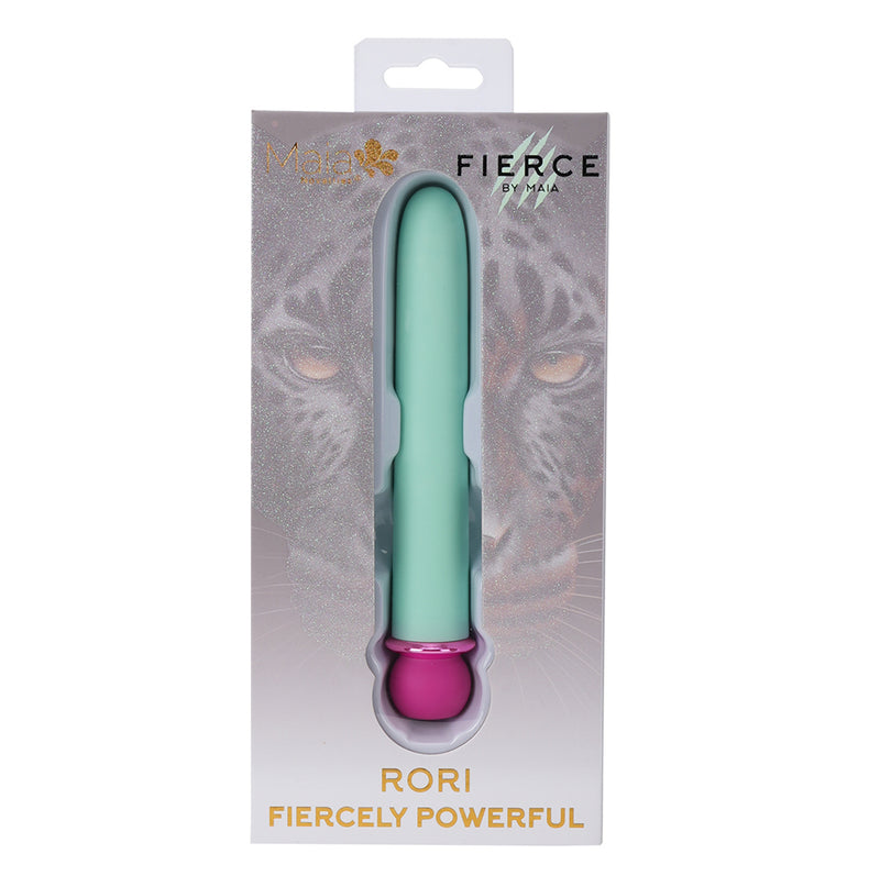 RORI TEAL Super Charged X-Long 10-Function Rechargeable Bullet Vibrator