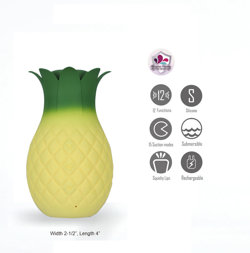 ALOHA Dual Motor 3+9 Function Suction and Vibration Pineapple