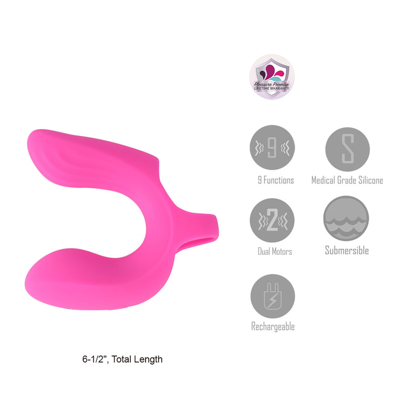 VIBELITE JULIET 9-Function Silicone Finger Massager Clitoral Vibrator