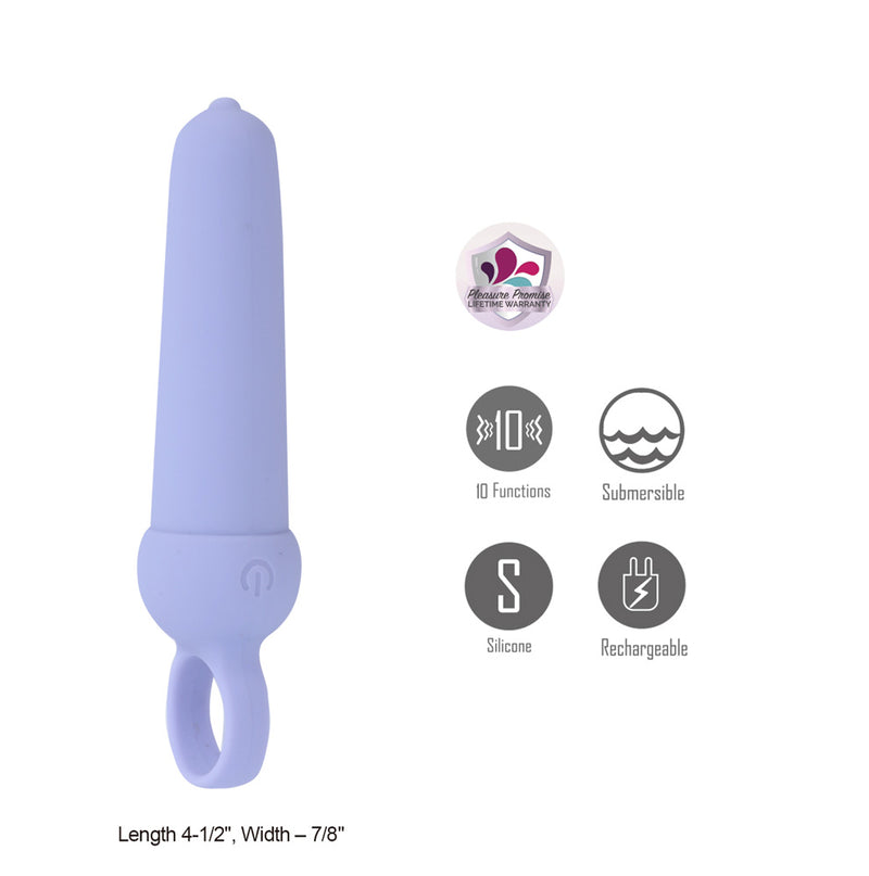 VIBELITE DORI 10-Function Silicone Finger Bullet Vibe