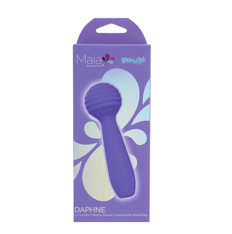 VIBELITE DAPHNE 10-Function Flexible Silicone Textured Mini Wand Vibe