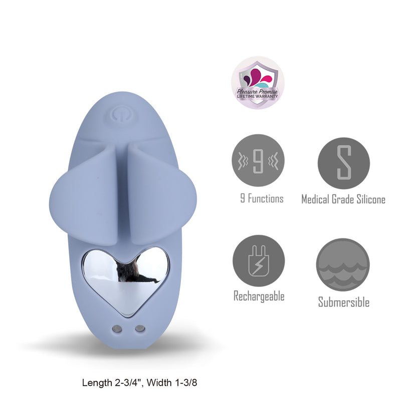 VIBELITE KIKO 9-Function Vibrating Silicone Finger Massager