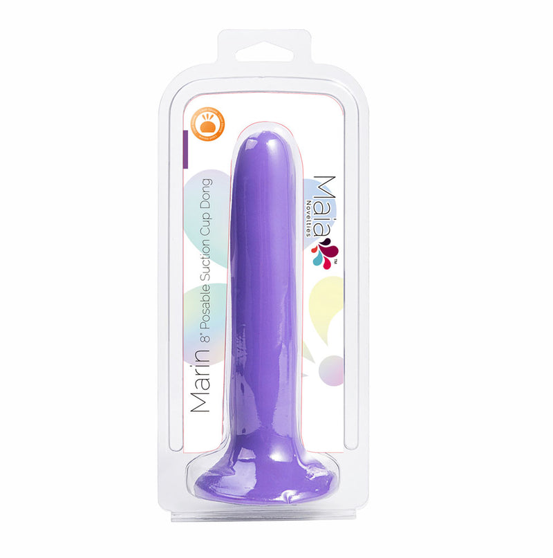 MARIN 8 Inch Liquid Silicone Suction Cup Dong Purple (PRE-ORDER ONLY)