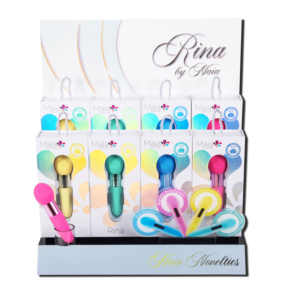 RINA DISPLAY Includes 8 Pieces (2 Each Color)
