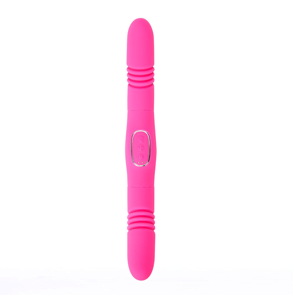 ZENA PINK 10-Function 3-Speed Dual Thrusting Vibrating Dildo maiatoys.com ZENA PINK 10-Function 3-Speed Dual Thrusting Vibrating Dildo maiatoys.com