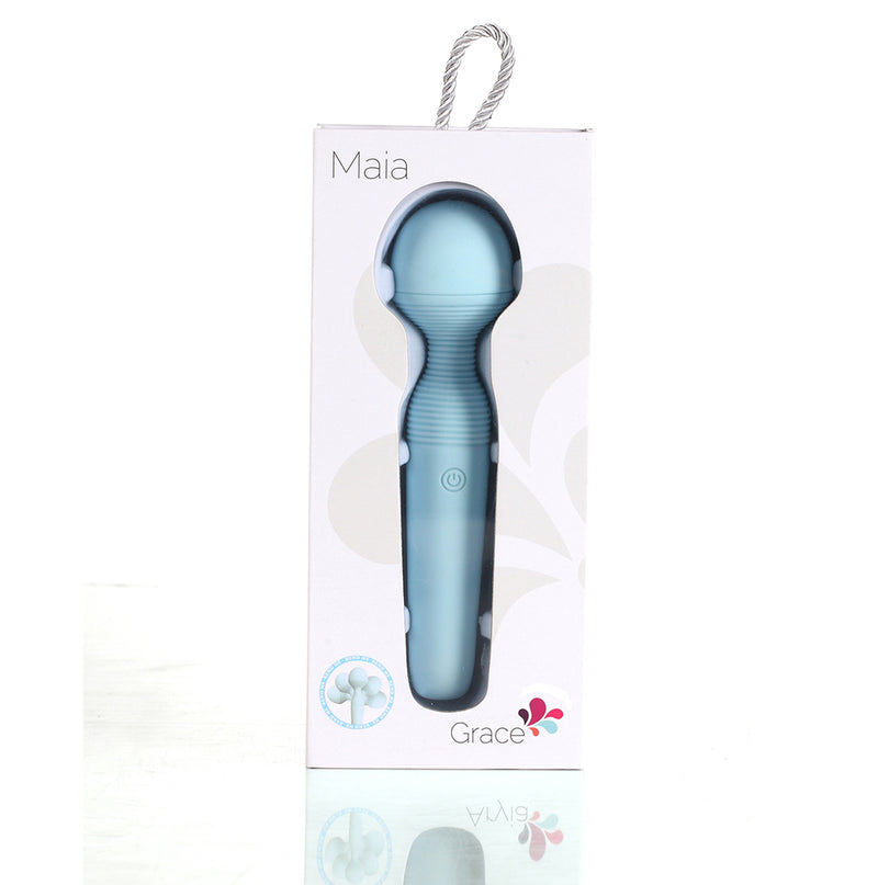 GRACE 15-Function Silicone Bendable USB Rechargeable Waterproof Vibrating Pleasure Wand
