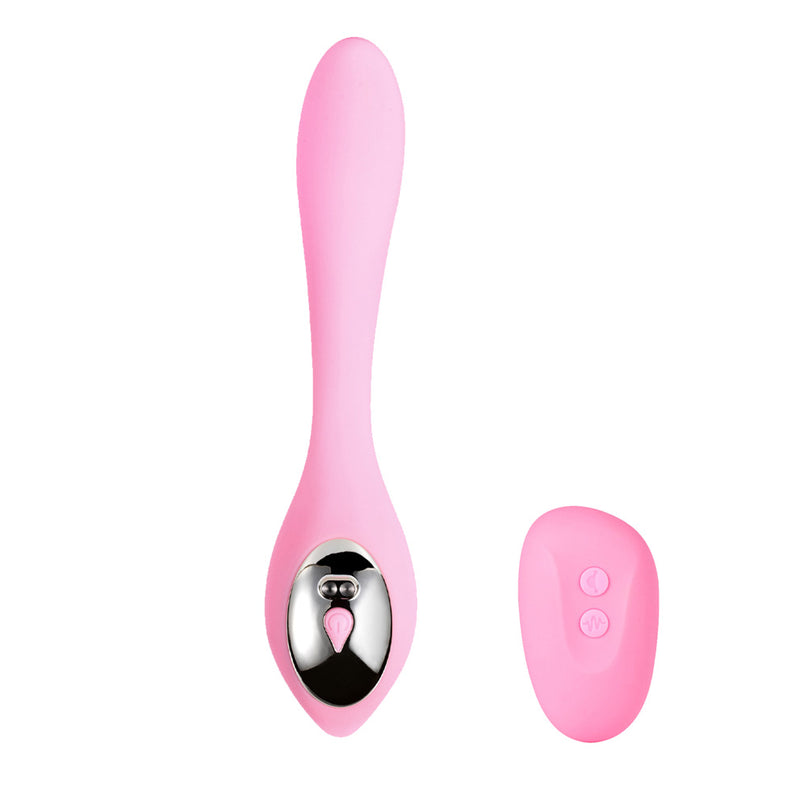 HARMONIE 15-Function USB Rechargeable Remote Control Bendable Vibrator PINK