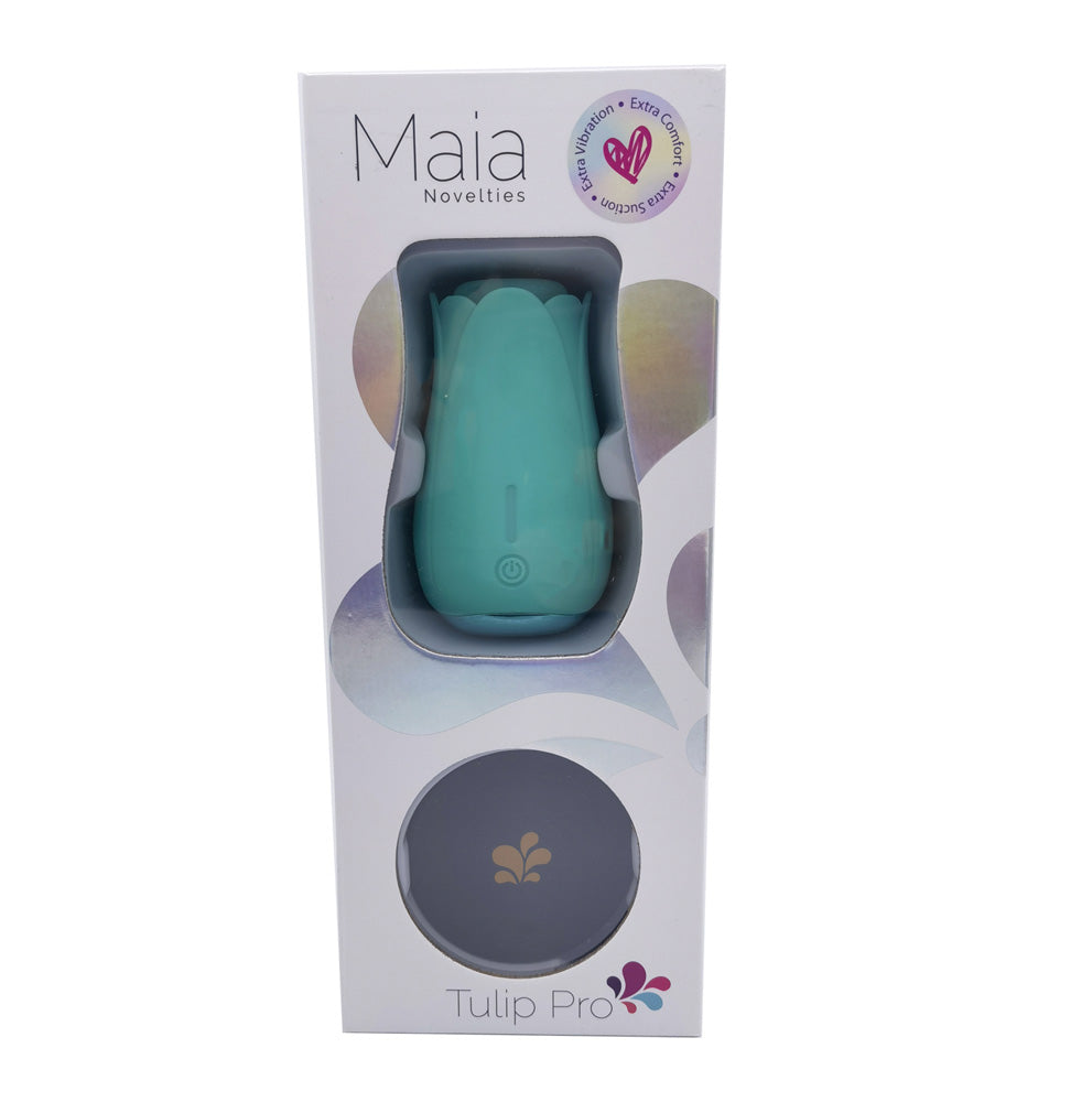 TULIP PRO 15-Function Silicone Suction Toy with Wireless Charge Teal B maiatoys.com TULIP PRO 15-Function Silicone Suction Toy with Wireless Charge Teal B maiatoys.com