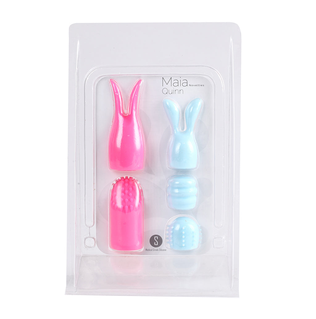 QUINN 5-PIECE 100% SILICONE ATTACHMENTS FOR MAIA PRODUCTS maiatoys.com QUINN 5-PIECE 100% SILICONE ATTACHMENTS FOR MAIA PRODUCTS maiatoys.com