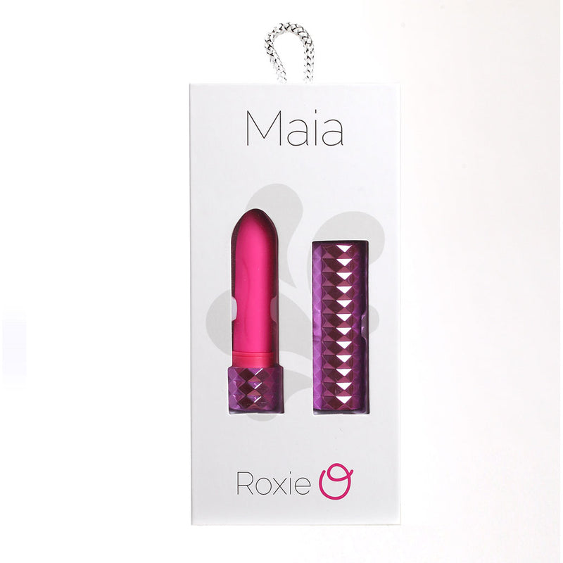 ROXIE Crystal Gems USB Rechargeable Lipstick Bullet Vibrator Pink