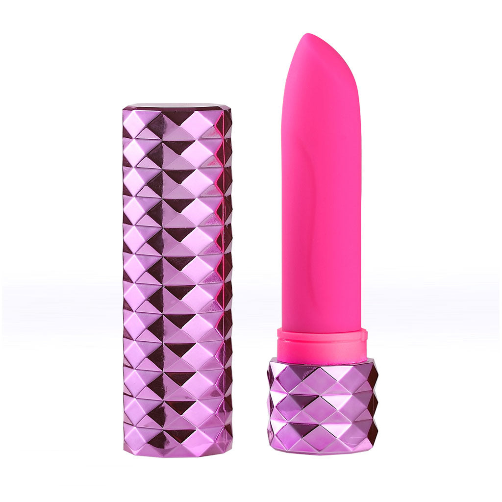 ROXIE Crystal Gems USB Rechargeable Lipstick Bullet Vibrator Pink maiatoys.com ROXIE Crystal Gems USB Rechargeable Lipstick Bullet Vibrator Pink maiatoys.com