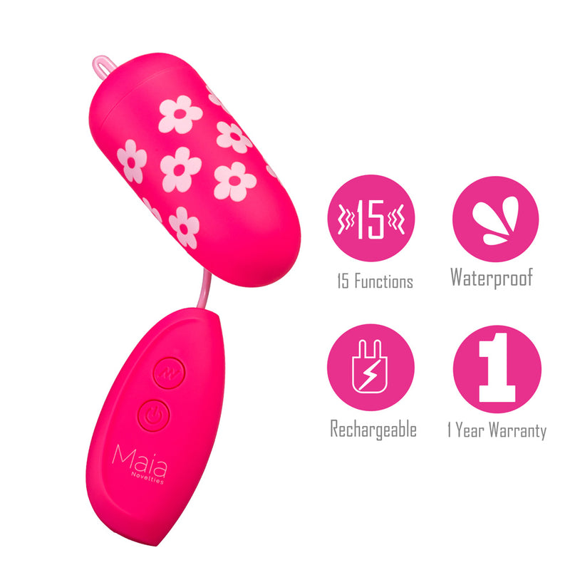 VIBELITE Rosie Rechargeable Wired Control Bullet Silicone Print