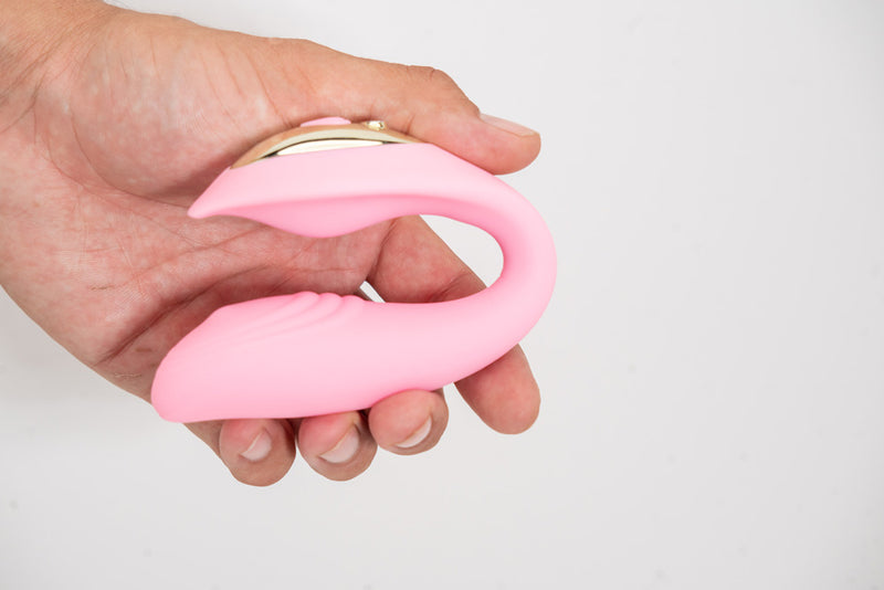 HARMONIE 15-Function USB Rechargeable Remote Control Bendable Couples Vibrator PINK